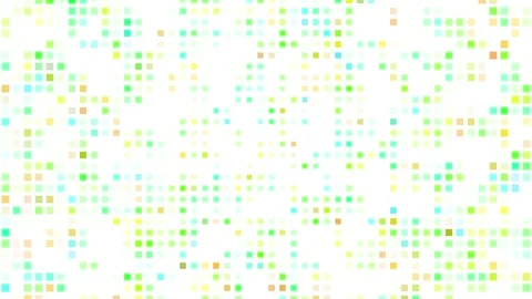 Cyber Security Blinking Square Grid 4K Loop Green On White Video stock 332879410