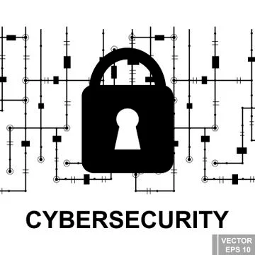 Cyber security. Breaking. Hacker. Modern technologies. Computer virus. The In Stockillustratie