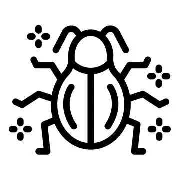 Cyber security bug spreading virus using digital network Illustrazione stock