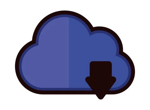 Cyber security cloud data Stock Illustration