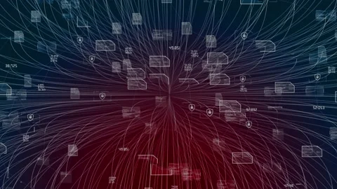 Cyber security coding data file protection secure information sharing Stock Footage 164263240