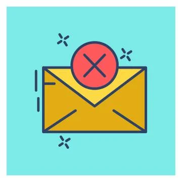 Cyber security colored icon with blue background Illustrazione stock