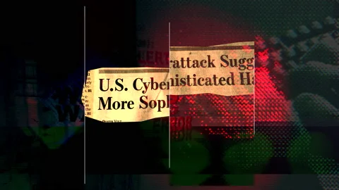 Cyber security, Computer Hacking, Network Breach. Graphic representation. Stock Footage 145381977