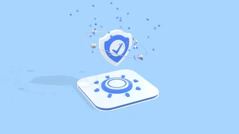 Cyber Security Concept Animation. Cyber Security Technology Digital Information. Stock Footage 297593319