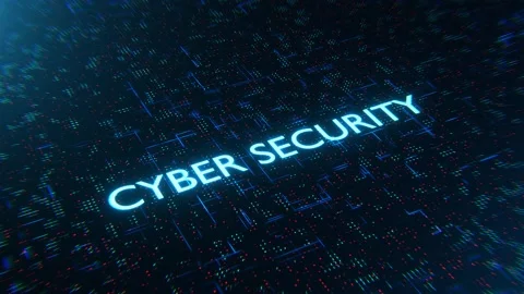 Cyber security concept. Binary code. Digital security. Antivirus Stock Footage 233583952