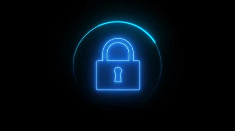 Cyber security concept closed padlock icon. showing code cyber security. Illustrazione stock