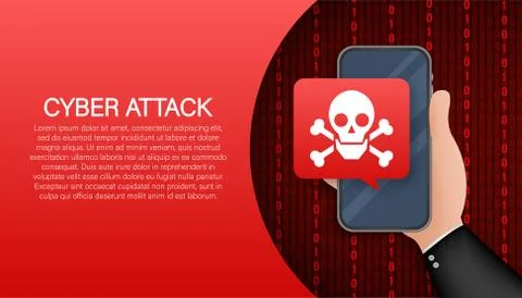 Cyber security concept. Cyber security concept. Virus protection. Vector stock Stock Illustration