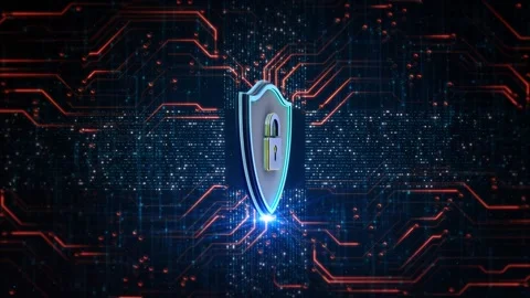 Cyber security concept. Data protection internet access cybersecurity. and encry Stock Footage 341902595
