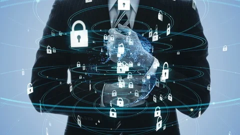 Cyber security concept. Stock Footage 103850629