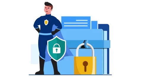 Cyber security concept Stock Footage 267185800