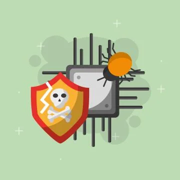 Cyber security concept Illustrazione stock