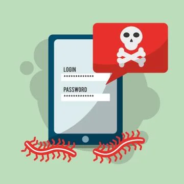 Cyber security concept Stock Illustration