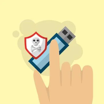 Cyber security concept Stock Illustration