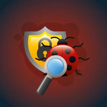 Cyber security concept Stock Illustration