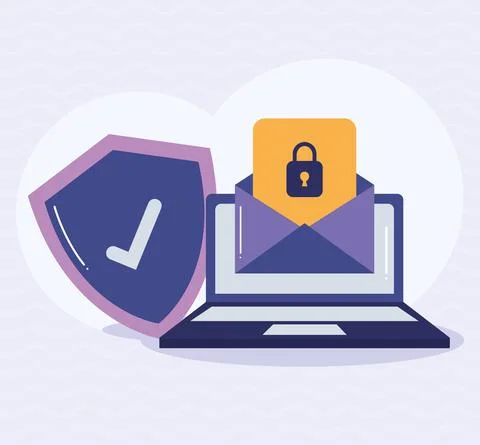 Cyber security concept Stock Illustration