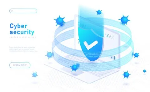 Cyber security concept 스톡 일러스트