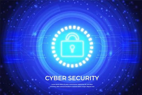 Cyber security concept Stock Illustration