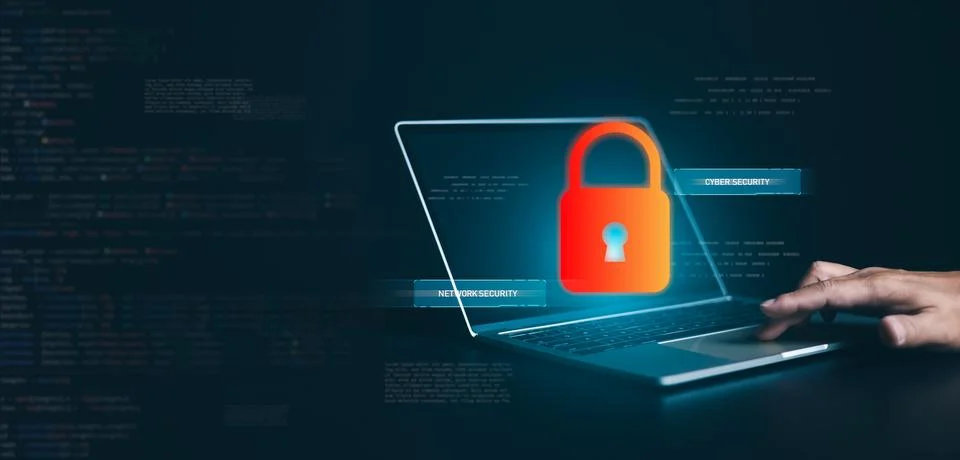 Cyber security concept, Login, User, Identification information security an.. Stock Photos