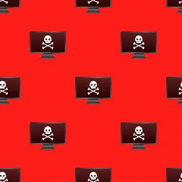 Cyber security concept pattern. Cyber security concept. Virus protection. Vector Stock Illustration