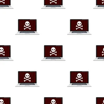 Cyber security concept pattern. Cyber security concept. Virus protection. Vector Illustrazione stock