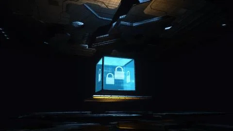 Cyber Security Concept Shot B Stock Photos