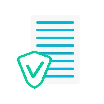 Cyber security for data and document, protect information Stockillustratie