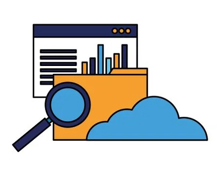 Cyber security data Stock Illustration