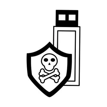 Cyber security data Illustrazione stock