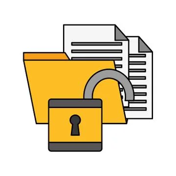 Cyber security data Stock Illustration