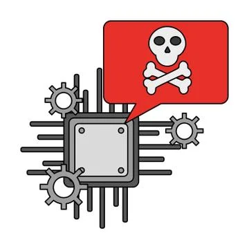 Cyber security data Stock Illustration