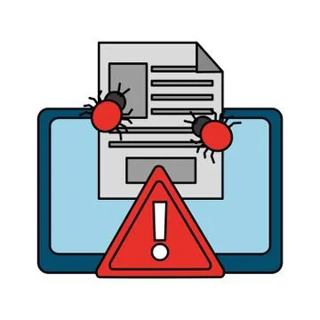 Cyber security data Stock Illustration