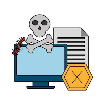 Cyber security data Illustrazione stock