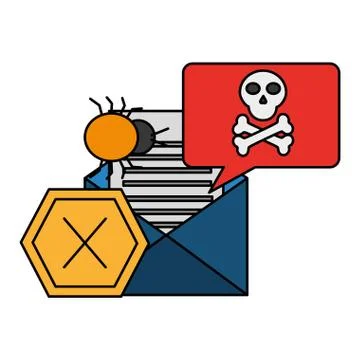 Cyber security data Stock Illustration