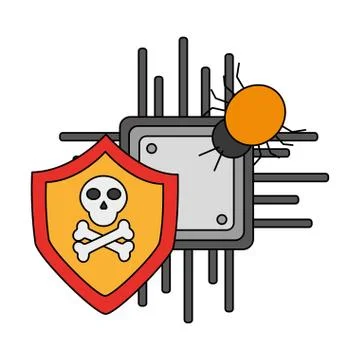 Cyber security data Stock Illustration