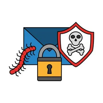 Cyber security data Stockillustratie