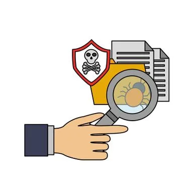 Cyber security data Stock Illustration