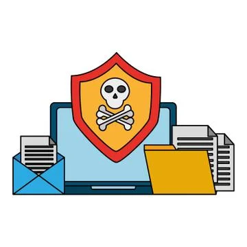 Cyber security data Stock Illustration