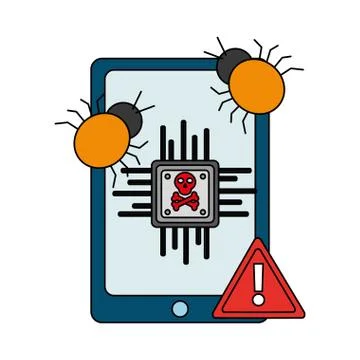 Cyber security data Stock Illustration