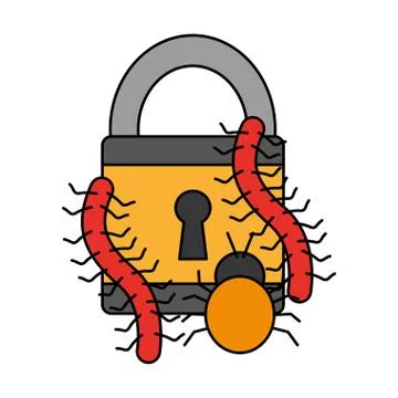 Cyber security data Illustrazione stock