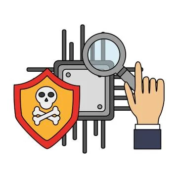 Cyber security data 스톡 일러스트