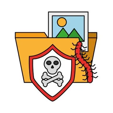 Cyber security data Illustrazione stock