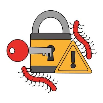 Cyber security data Stock Illustration