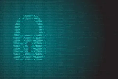 Cyber security data privacy protection information in network and Internet Stockillustratie