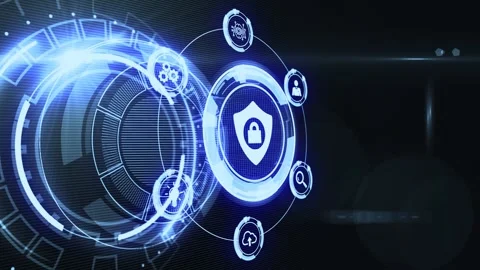 Cyber security data protection business technology privacy concept. 스톡 동영상 140075209