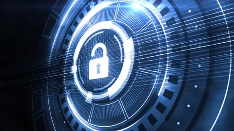 Cyber security data protection business technology privacy concept. 스톡 동영상 140106814