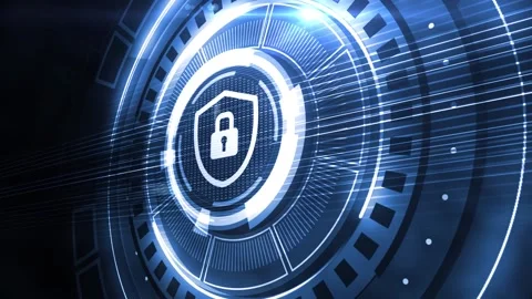 Cyber security data protection business technology privacy concept. Video stock 140106951