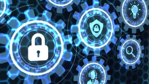 Cyber security data protection business technology privacy concept. Stock Footage 140946713
