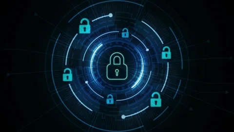 Cyber security data protection business technology privacy concept. Privacy a Stock Footage 143081435