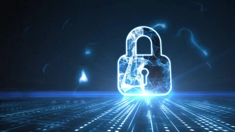 Cyber security data protection business technology privacy concept. Stock Footage 143702635