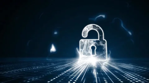 Cyber security data protection business technology privacy concept. Stock Footage 143702641